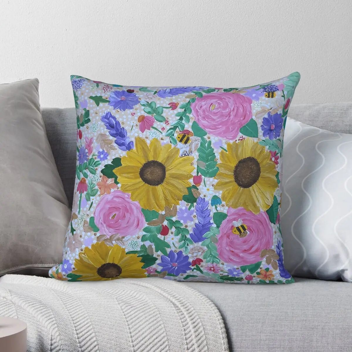 Isaiah From Desert To Bloom Square Pillowcase Polyester Linen Velvet Creative Zip Decorative Pillow Case Home Cushion Case