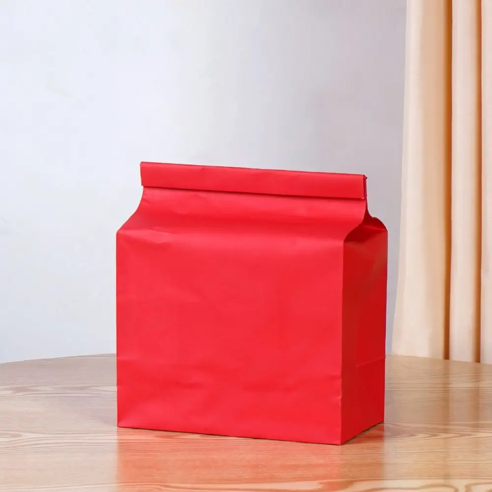 Kraft Paper Zipper Pouch For Tea Leaves Storage Loose Leaf Green Red Puer Tea Aluminum Foil Packaging Bags