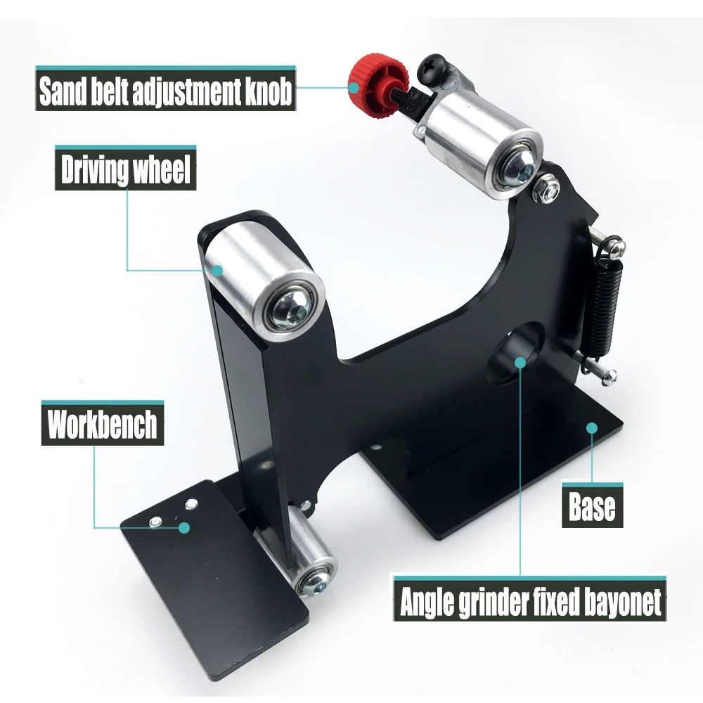 Adaptador de correa de lijado amoladora angular multifuncional para 100/115 125, accesorios de máquina de lijado, rectificadora, pulidora