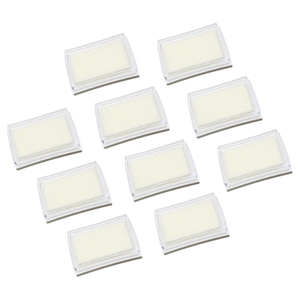 

10 Pcs Blank Ink Pad Sponge High Density Office Supplies Hand Tools Concave Waist Pad Washable Craft Stamps For Fabric Wood