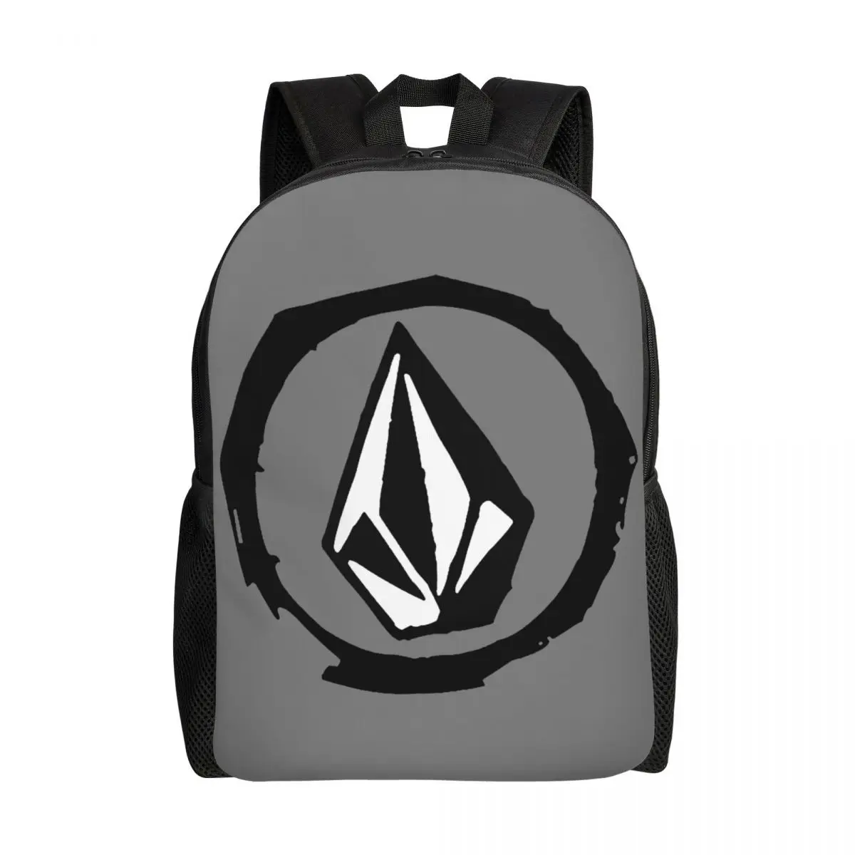 

Custom 3D Printing Volcoms Symbol Backpack for Girls Boys College School Travel Bags Women Men Bookbag Fits 15 Inch Laptop