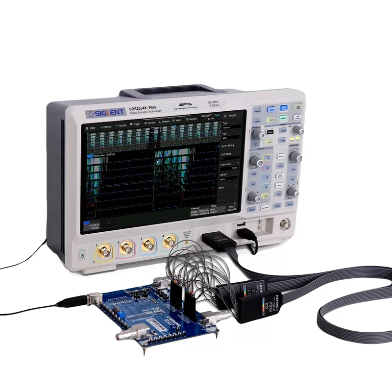 Oscilloscope Latest Technology 350MHz  4 channels 200Mpts memory depth 120,000wfm/s waveform capture rate Oscilloscope