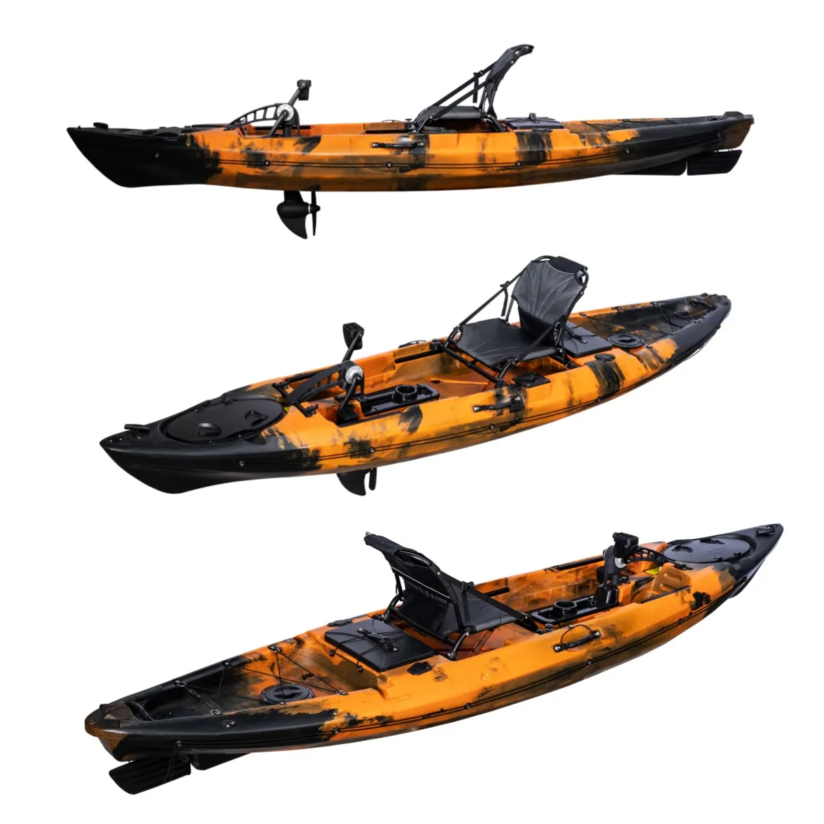 Kayak Plastic Made In China Single Boat Fishing Kayak Pedal Drive For Sales Sit On Top Canoe
