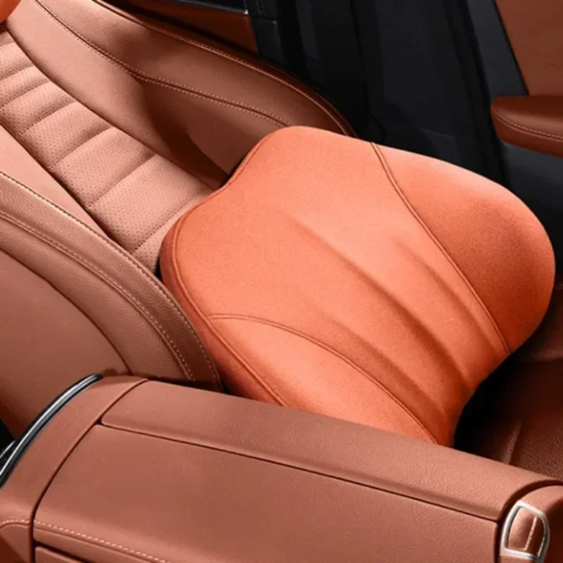 

Suede memory foam car lumbar support, slow rebound lumbar pillow, comfortable car driving interior