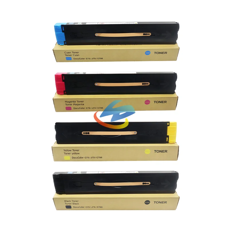 

4PCS CMYK600g C700 Toner Cartridge Compatible for Xerox Color C75 J75 Press 700i 700 Digital Color Press Copier Cartridge Powder