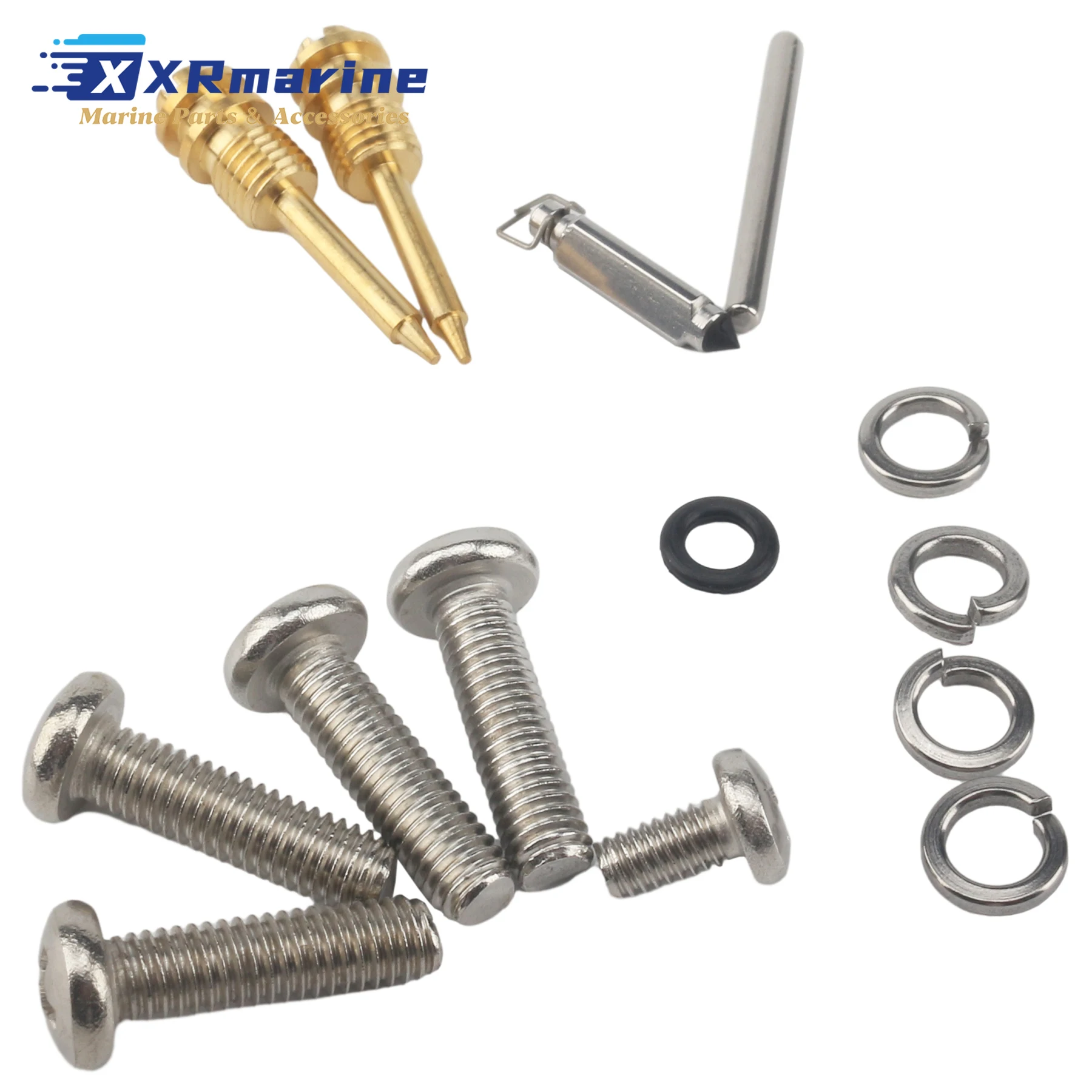 6F6-W0093-00 Carburetor Rebuild Kit Compatible with Yamaha Marine 2 Stroke Outboard 40HP Motors Replaces 6F5-W0093-00 view 2