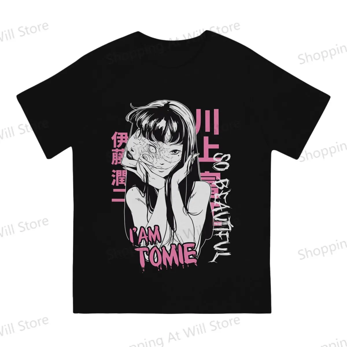 Hot selling in Summer Men's and Women's T-shirts Junji Ito Tomie Novelty Cool T-shirt Street Clothing S-6XL