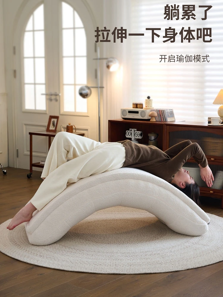 Home Furniture Chair Living Room Lamb Wool Lazy Sofa Single Leisure Chair Yoga Chair Bedroom Chairs Balcony Chairs Balcony Chair