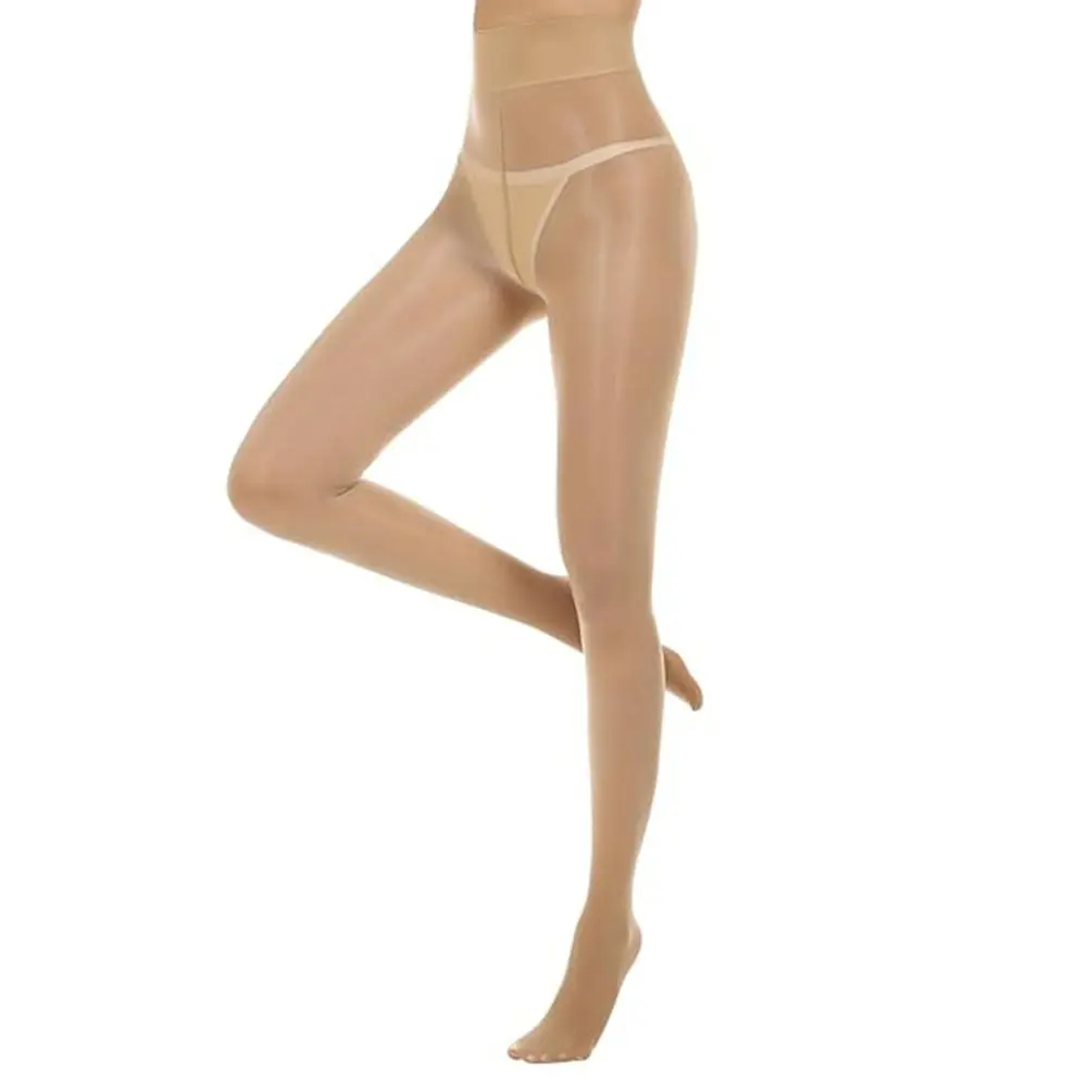 

Oil Bright Shimmer Tights 360°Seamless Crotch High Waist Shaping Silk Stockings Wet Look Stretch Shiny Oil Stockings Girls