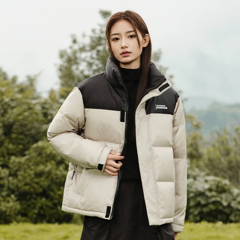 

Мужская утепленная куртка-пуховик 2025 года: модная, свободного кроя, с воротником-стойкой, для активного отдыха, зимняя верхняя одежда