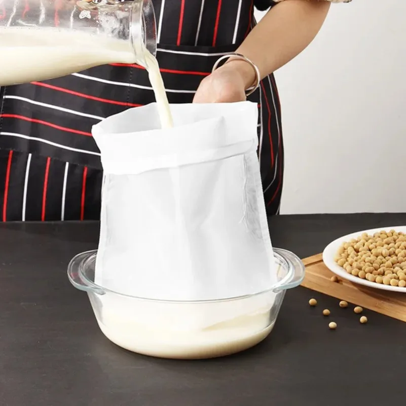 80 Mesh Weinfilterbeutel Nuss Milch Tee Kaffee Öl Joghurt Filternetz Mesh Lebensmittel wiederverwendbare Nylon Filterbeutel Sieb Küchenwerkzeuge