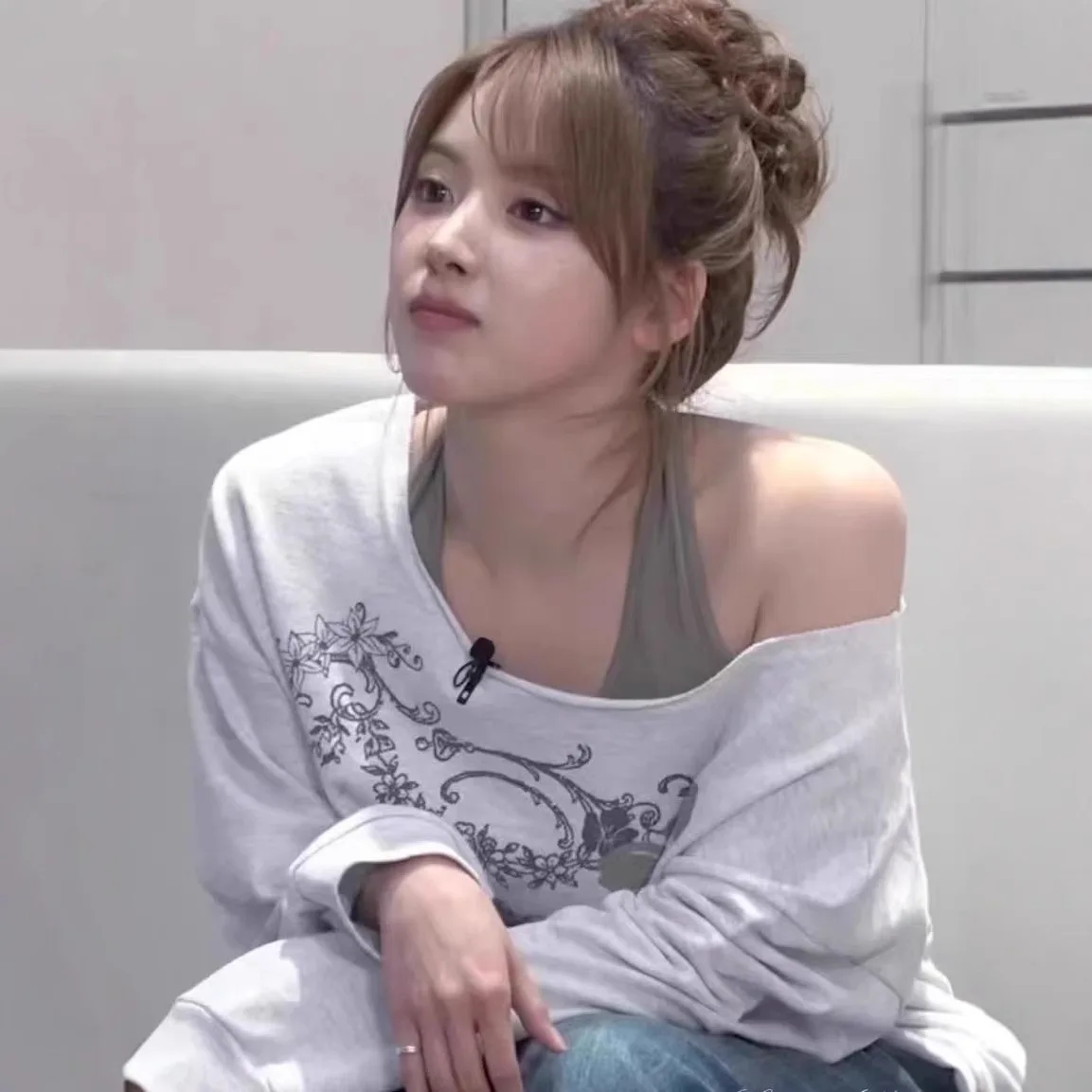 

Свободный длинный све-гладер Bared T irt And ter Ne Топ из двух предметов с цветочным принтом, корейский женский летний модный комплект