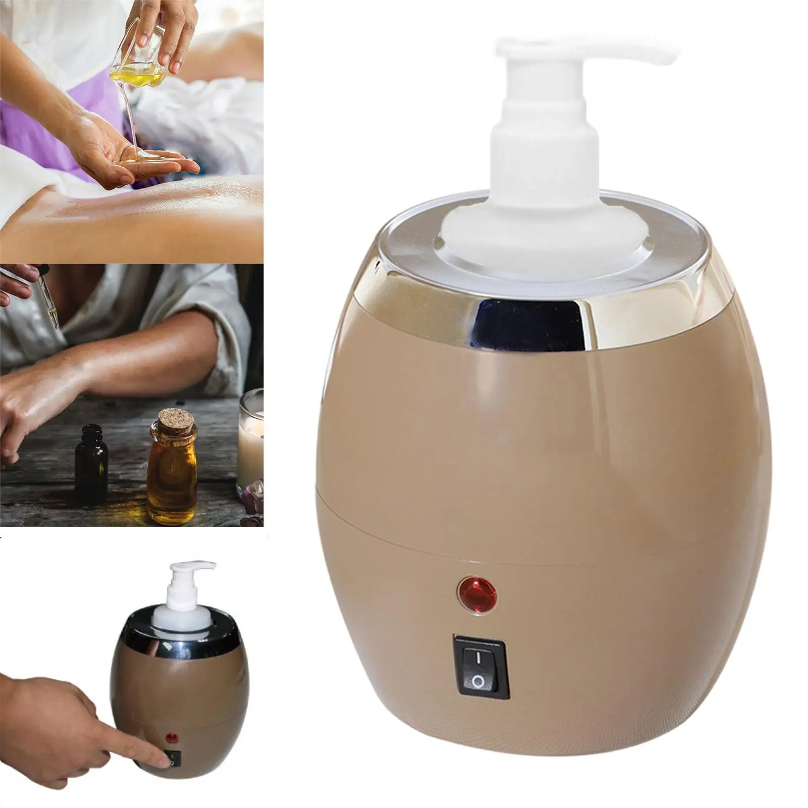 Olie/Lotion Flessenwarmer Elektrisch Met Fles Etherische Olieverwarmer Voor Massagemannen