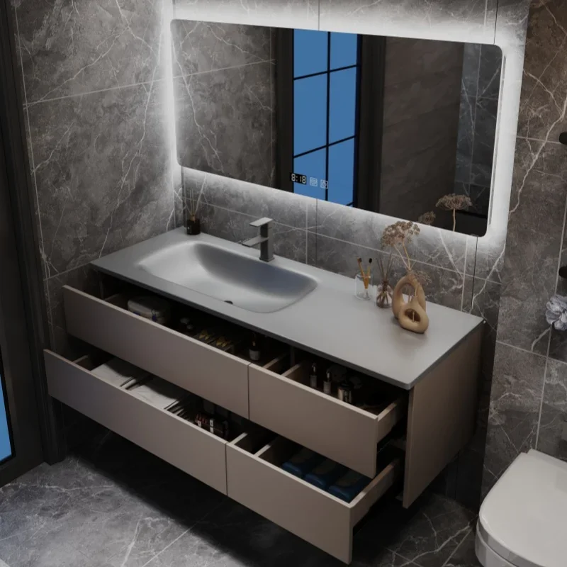 Toilet Paper Cabinet With Drawers Auxiliary Furniture Bathroom Kit With Mirror Cabinets Bathroom Organizers Storage Shelfs