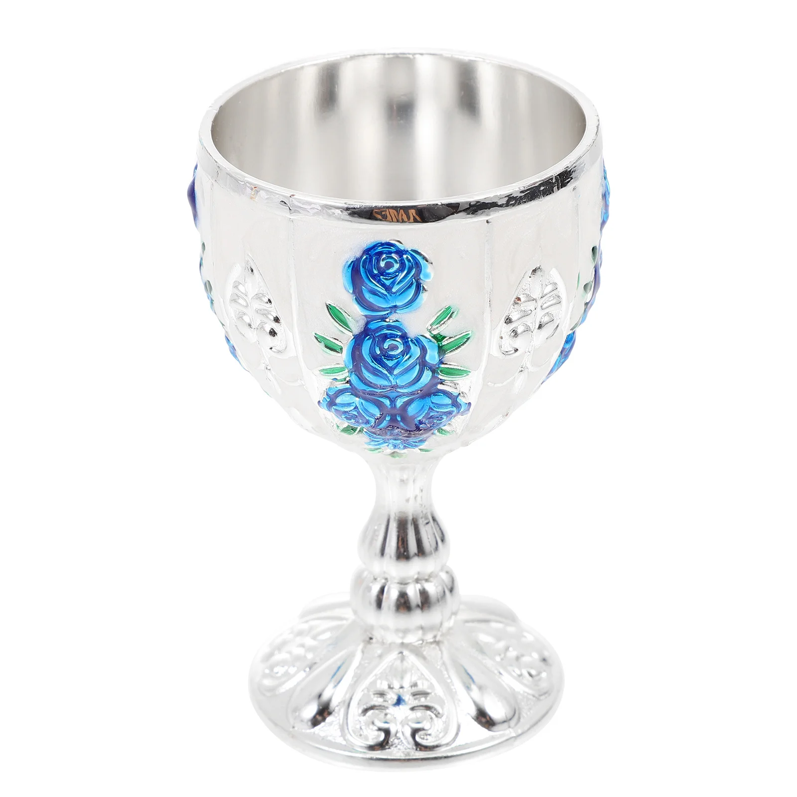 

White Metal Liquor Cup Retro Style Wine Glass For Wedding Christmas Decor Vintage Cocktail Cup Home Bar Party Use