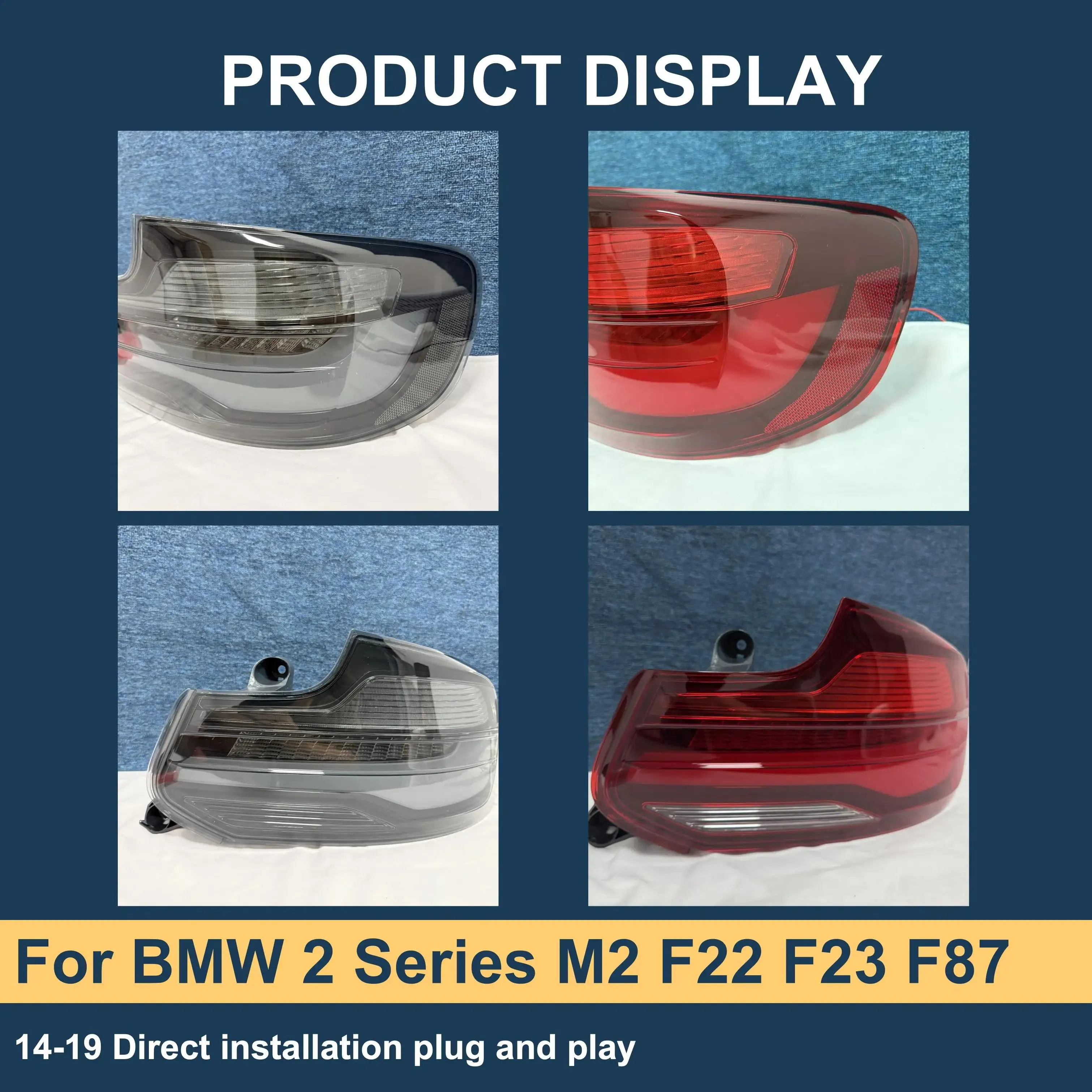 Car Accessories Old Mode To New Tail Lights For BMW 2 Series M2 F22 F23 F87 2014-2019 M2 2017 Tail Lights