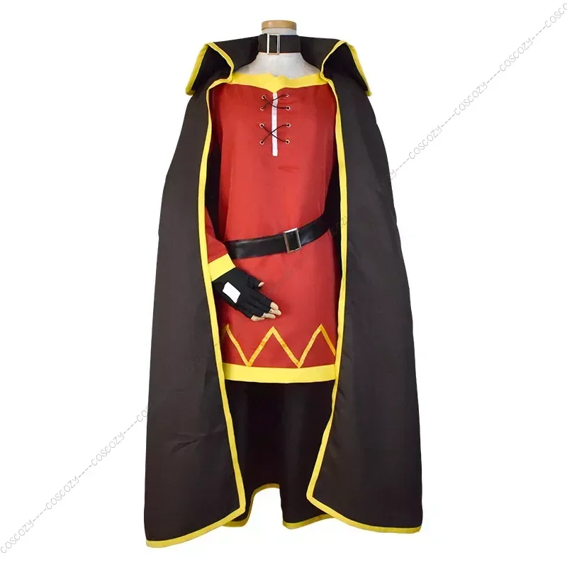 KonoSuba La bendición de Dios en este maravilloso mundo Konosuba Megumin capa vestido uniforme traje peluca Halloween Anime Cosplay disfraces