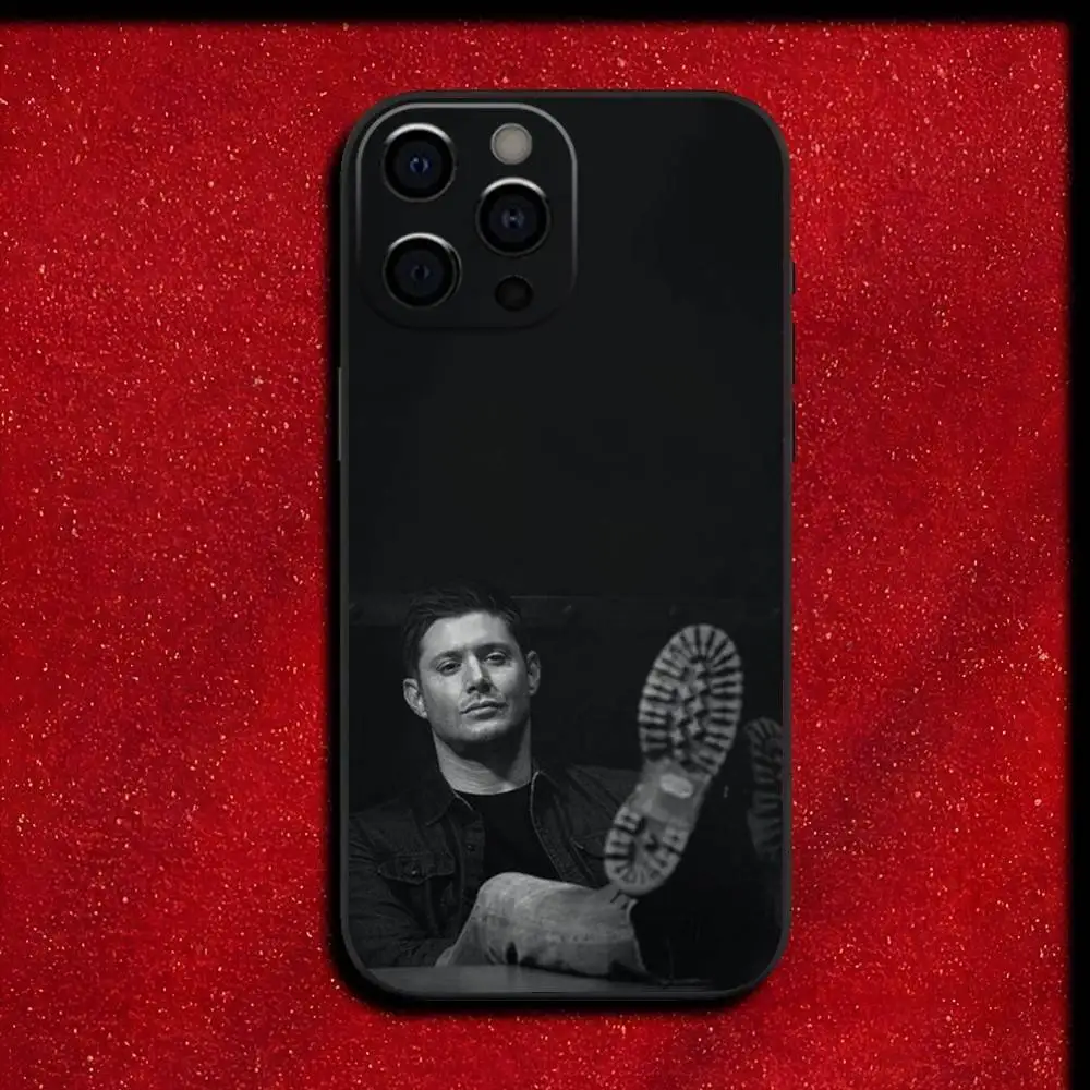 Custodia per telefono D-Dean TV Winchester per iPhone 17,16,15,14,13,12,11,Pro,Max,Plus,E,SE4,Air,Mini Cover nera