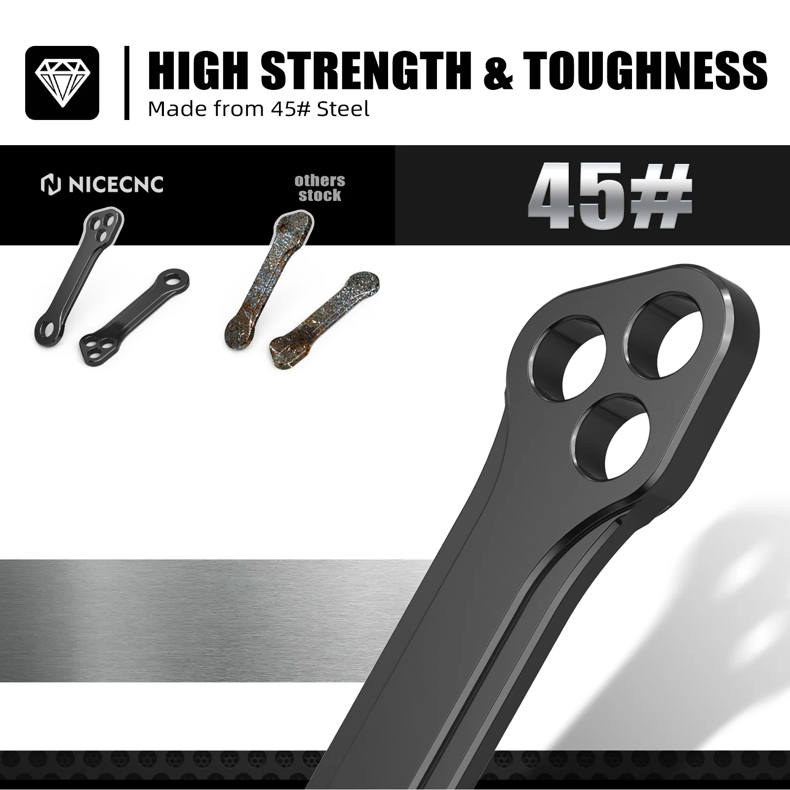 NICECNC For 2000-2024 Suzuki DR-Z400 DR-Z400E DR-Z400S DR-Z400SM DR Z400 E S Motorcycle Multi-Level Lowering Link Seat Lower Kit