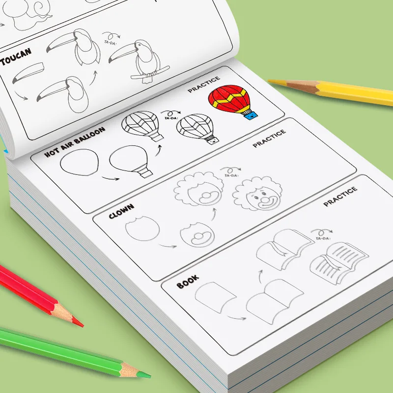 Art Learning Book for Kids - How to Draw Everything with Simple Steps, Boost Creativity & Drawing Skills
