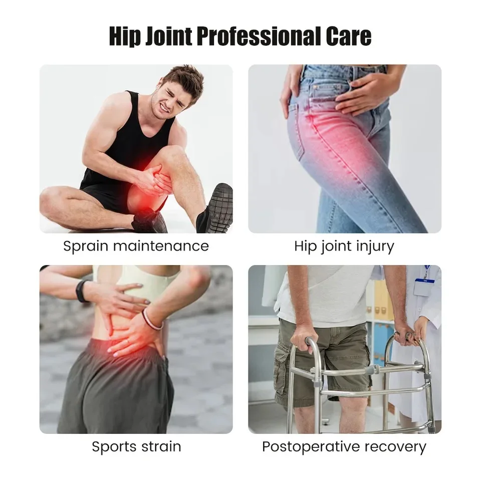 Hip Stabiliser Support Brace Corrector Hinged Hip Abduction Orthosis & Hip Groin Hamstring Thigh Sciatic Nerve Pain Relief