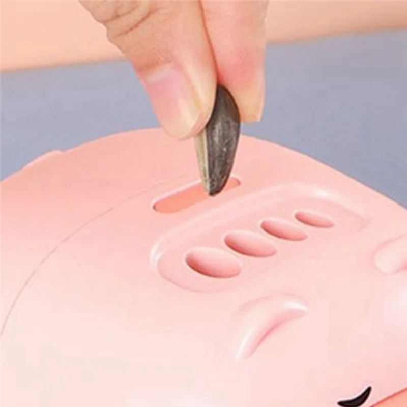 Electric Sunflower Seed Peeler-Cute Pig Design Automatic Melon Seed Peeler, Intelligent Seed Opener, Efficient Snacks.-A77G