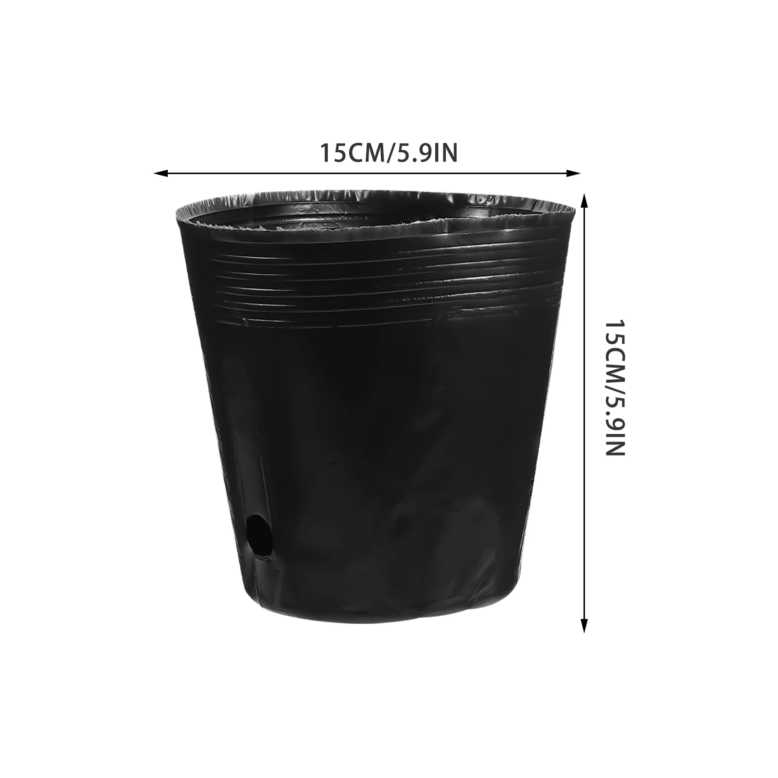 

100pcs Planting Bag Seedling Grow Bag Gardening Container Breathable Nutrient Planter for Herbs Vegetables Succulents Black