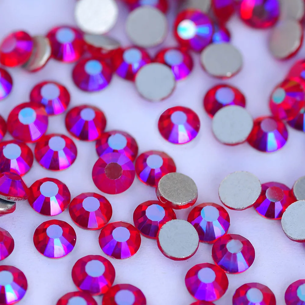 PUBRILEX Effektfarben Nicht-Hotfix Strasssteine Alle Größen Glänzend 2000NOHF Strass für Kleidung, Nagelkunst, Schmuck, Kleiderzubehör – Detail 9