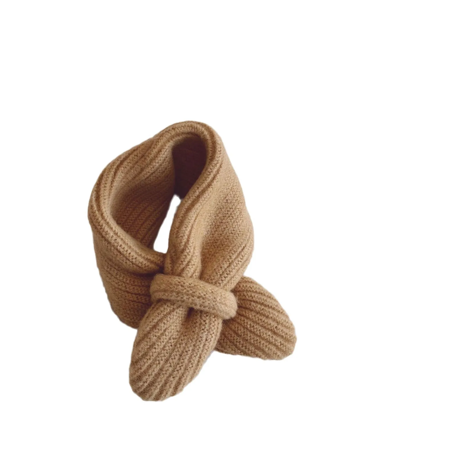 Soft Knitted Kids Scarf Winter Warm Infant Toddler Neck Warm Fashion Children Girl Boy Scarves Baby Bib Solid Color Neckerchief