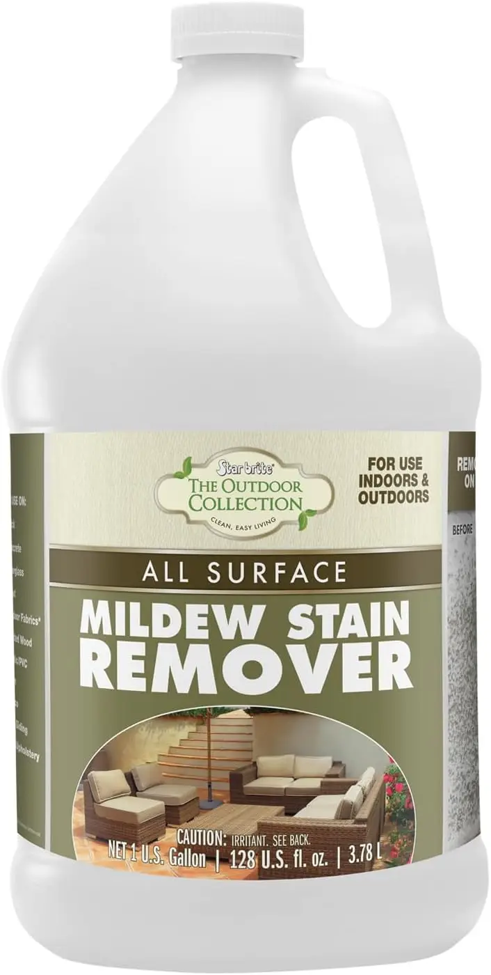 

O/C Mildew Stain Remover - Professional Strength, Quick-Acting, Multi-Surface Cleaner for Outdoor