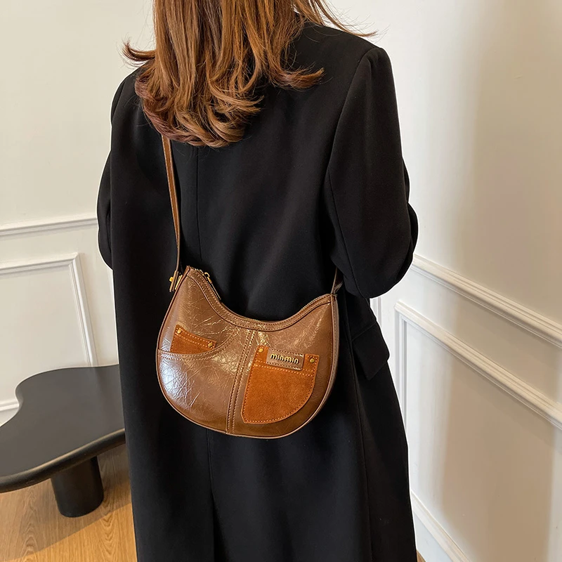 

Luxury Brand Leather Shoulder Bag Messenger Crossbody Handbag For Women By Famous Designer Classic Elegant