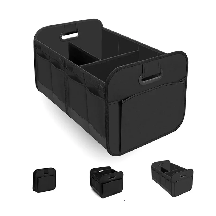 

Trunk Organizer for suv, Foldable portable car storage box for camping outdoor storeroom,space saving multi functional