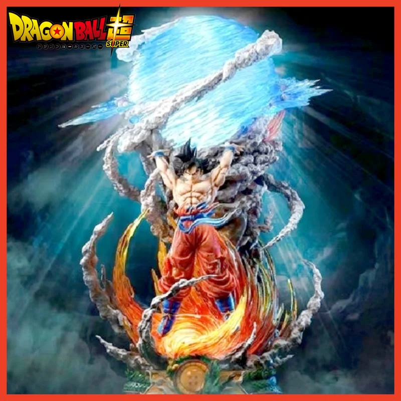 

52cm Dragon Ball Figures Super Saiya Action Figure Spirit Bomb Sou Goku Model Pvc Statue Doll Collection Decoration Gift Toys