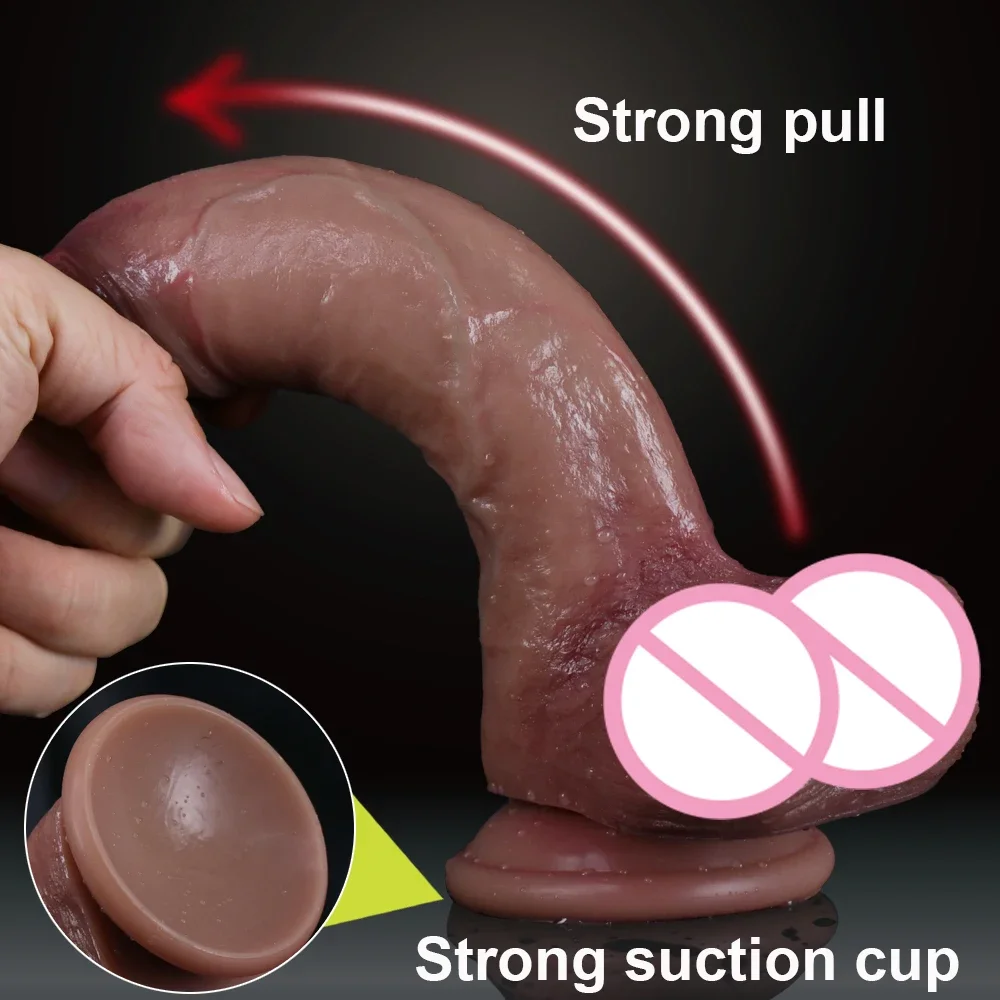 Sexshop Soft Dildo for Women Realistic Dick with Suction Cup Giant Phallus Anal Plug Big Cock Female Masturbators Adult Toys18