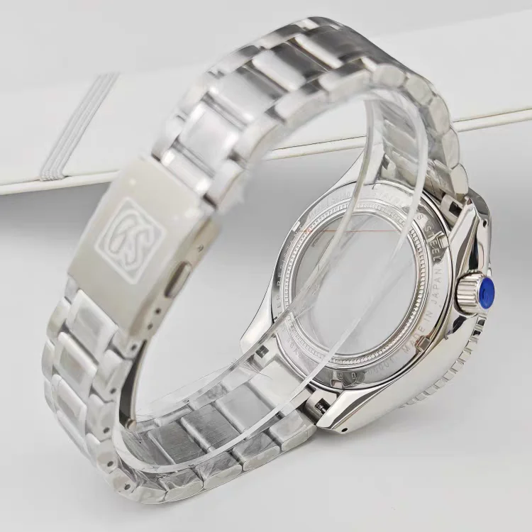 NH35 case 39.5mm case GS case mechanical watch case white birch diving watch case sapphire glass fits 33.5mm dial for Seiko mod