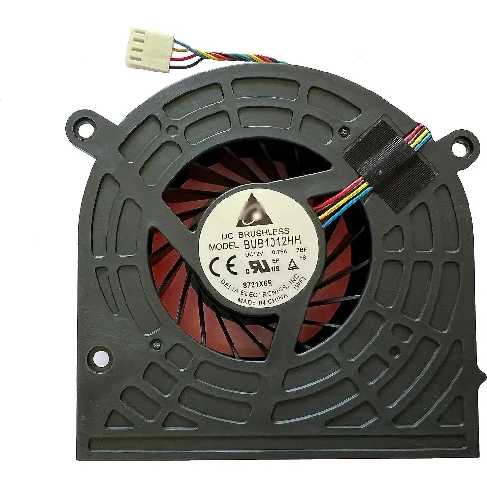 Ventilador de Resfriamento de CPU para PCs All-in-One HP TouchSmart 320 520 Envy 23 Série P/N 656514-001 4 Fios DC12V
