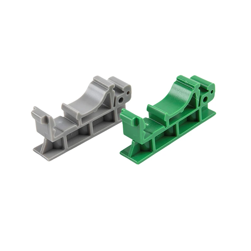 2PCS Plastic Green 35mm DRG-01 PCB Mounting Bracket With Strong Capacity DIN Rail Electrical Component Adapter