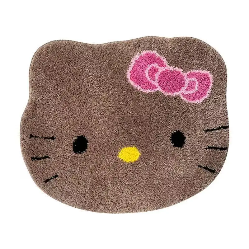 سانريو هالو كيتي عالية القيمة الإبداعية عدم الانزلاق وسادة كرسي مريحة الكرتون لطيف المنزلية السرير العالمي الكلمة حصيرة