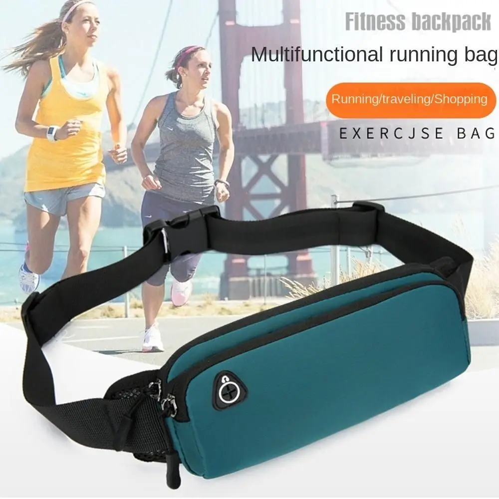 Hidden Pouch Sports Waist Bag Waterproof Large Capacity Exercise Waist Bag Multi-Functional Oxford Fabric Fanny Pack Women