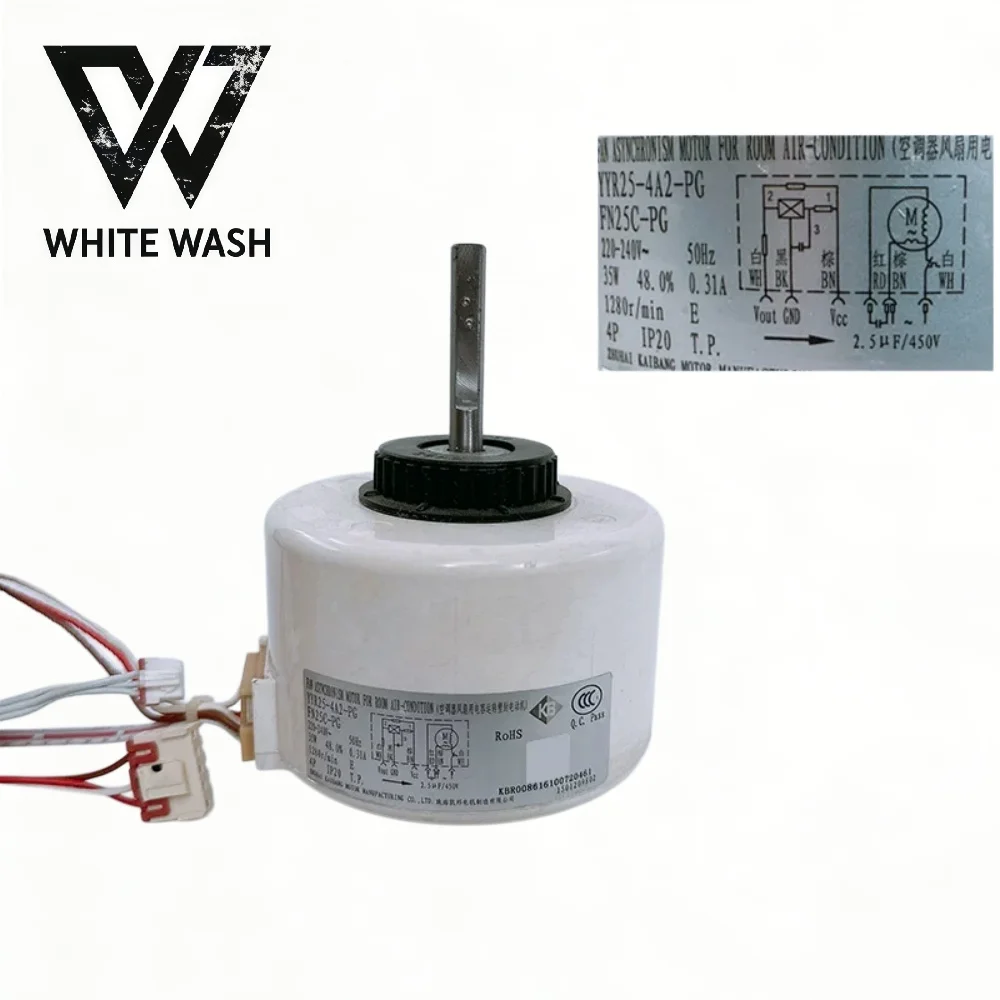 Motor interior para aire acondicionado YYR25-4A2-PG FN25C-PG, nuevo, de 6 cables, para aire acondicionado.