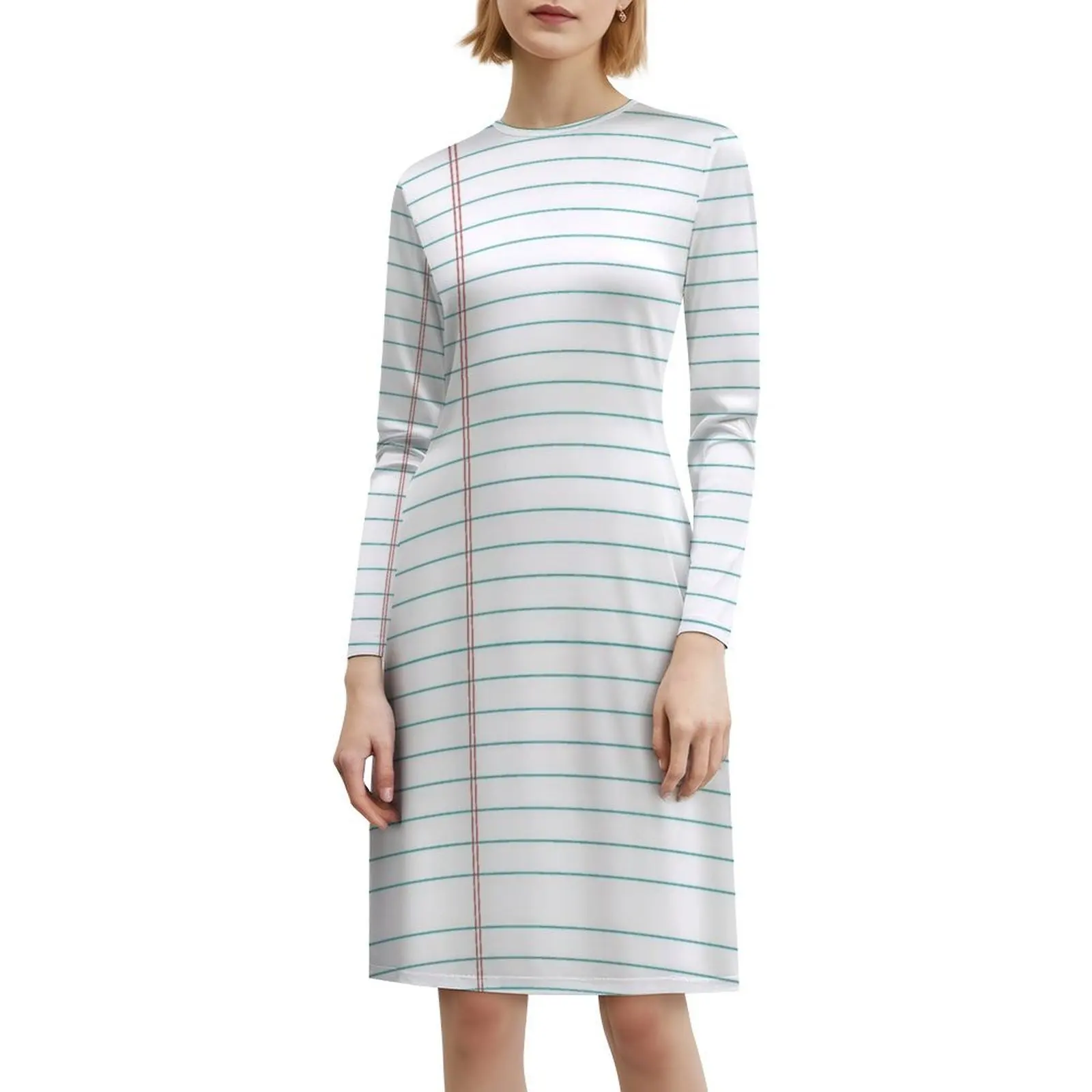 فستان عتيق مبطن بالورق على الطراز الكوري للنساء فستان كاجوال أنيق للحفلات أو الورق المبطن للارتداء اليومي #6