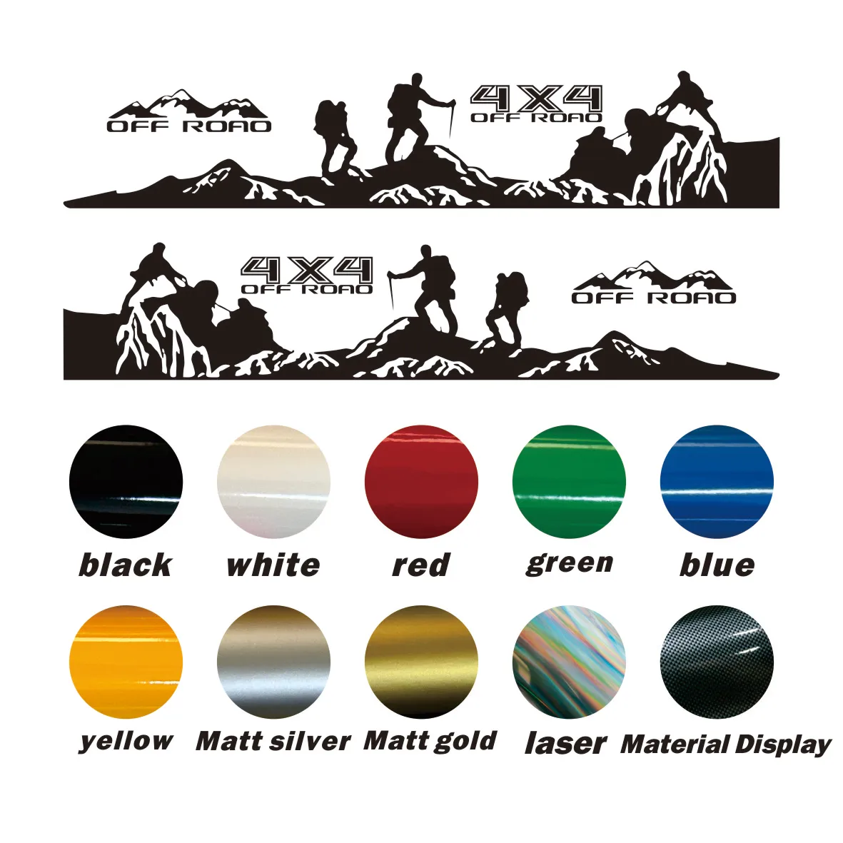 

For Great Wall GWM Pao/Poer/Wingle Pickup Door Side Sticker | 4X4 Off Road Vinyl Decals | Car Body Decor Cover | Auto Styling Ac