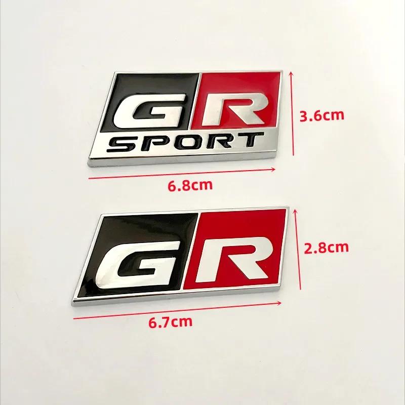 New 3D Metal GR Sport Badge Trunk Car Sticker For Toyota RZ RC RS YARiS Corolla CHR Harrier Camry GR SPORT Emblem Accessories