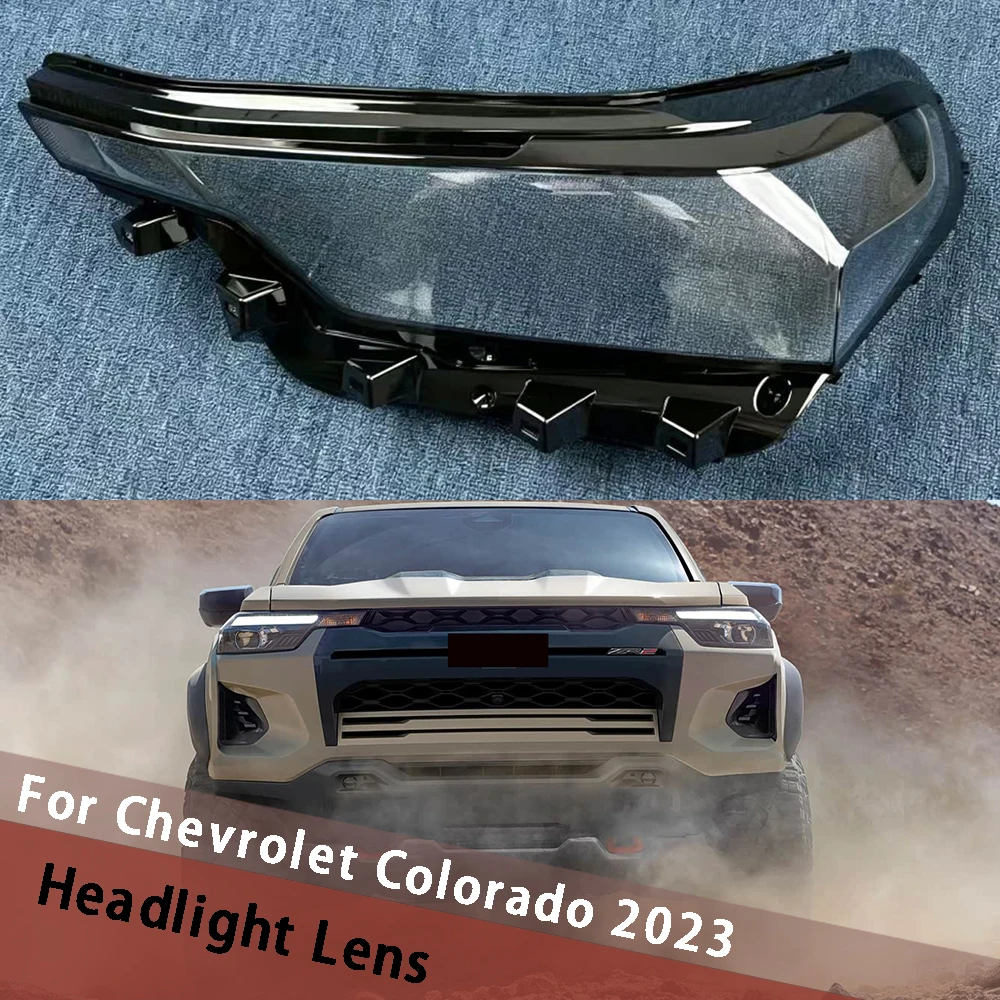 Para Chevrolet Colorado 2023: Cubierta de Lente de Faro, Carcasa de Faro Delantero, Reemplazo de Cubierta de Lámpara, Carcasa de Lámpara, Cubierta de Faro