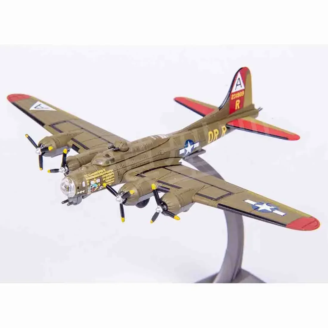 2024 Premium Home Decor Collectible: 1:200 Scale US Army Air Force B17G Flying Fortress Diecast Alloy Model Toy Perfect Gift