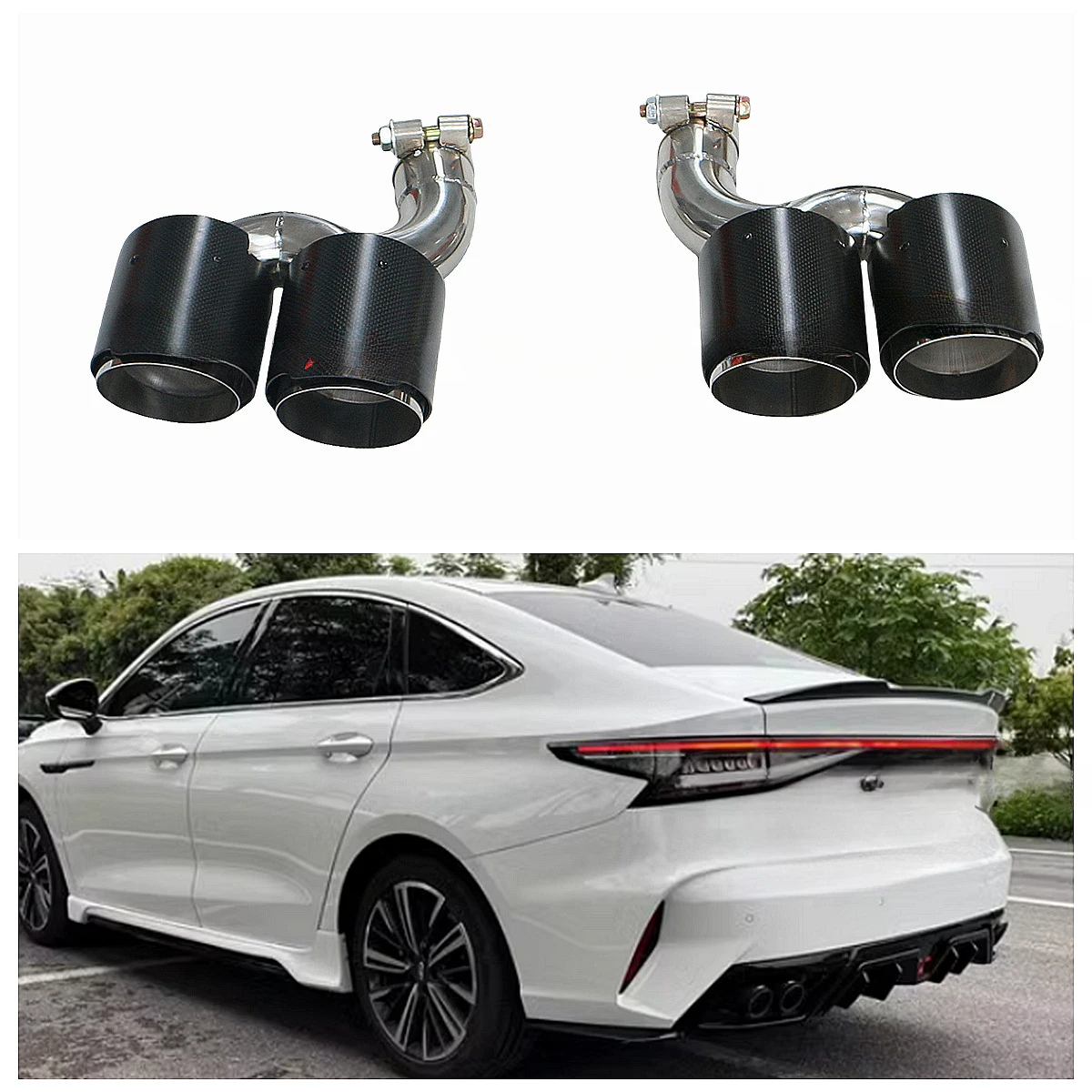 Applicable to Chery 22-24 Arrizo 8 exhaust pipe upgrade and modification