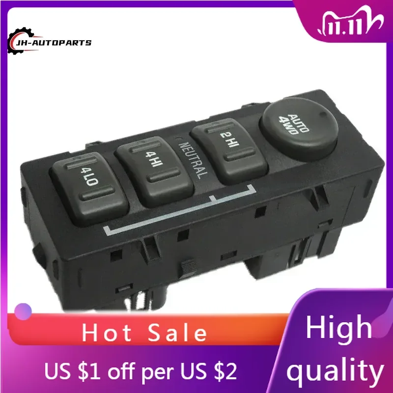 

Car Window Button For 99-02 Chevy Silverado 4X4 Tranfer Case Switch 4WD 15709327
