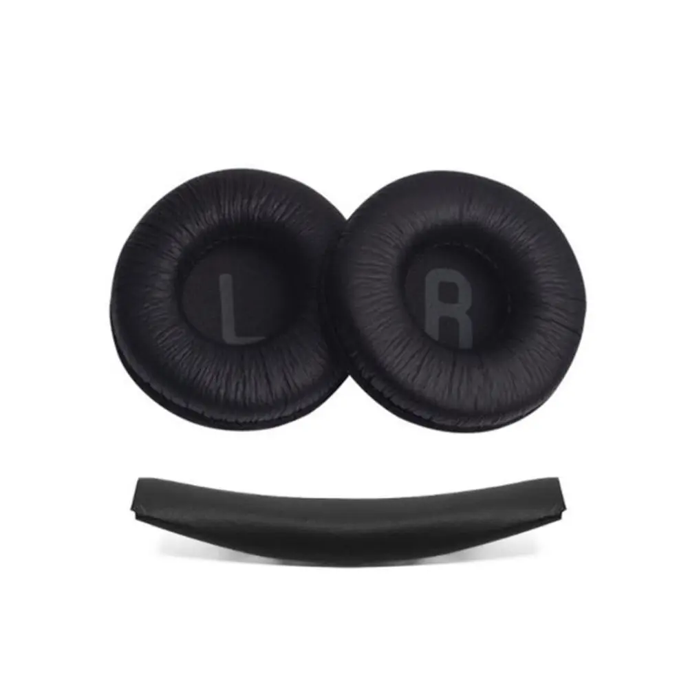 1Set 70mm Foam Ear Pads Substituição Travesseiro Capa de Almofada Macia Headset para Tune 600 T450 T450BT T500BT JR300BT