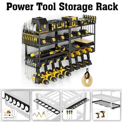 Power Tool Rack Electric Drill Holder Wall Mounted Floating Tool Shelf Heavy Drill Storage Rack Workshop Garage Tool Organizer