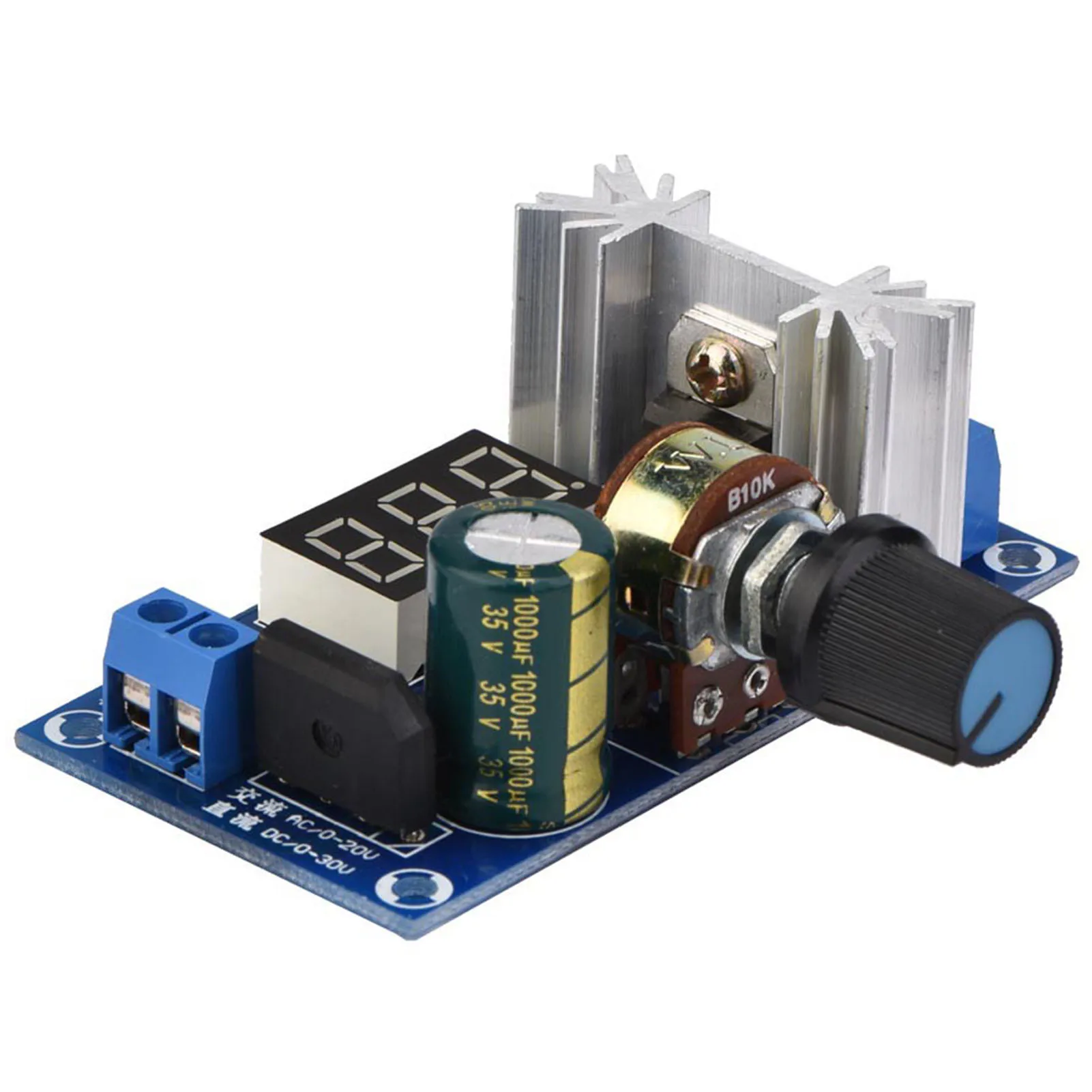 LM317 Power Regulator LM317 Adjustable Voltage Regulator Power Supply Board Digital Voltage Display 317 Adjustable Power Supply